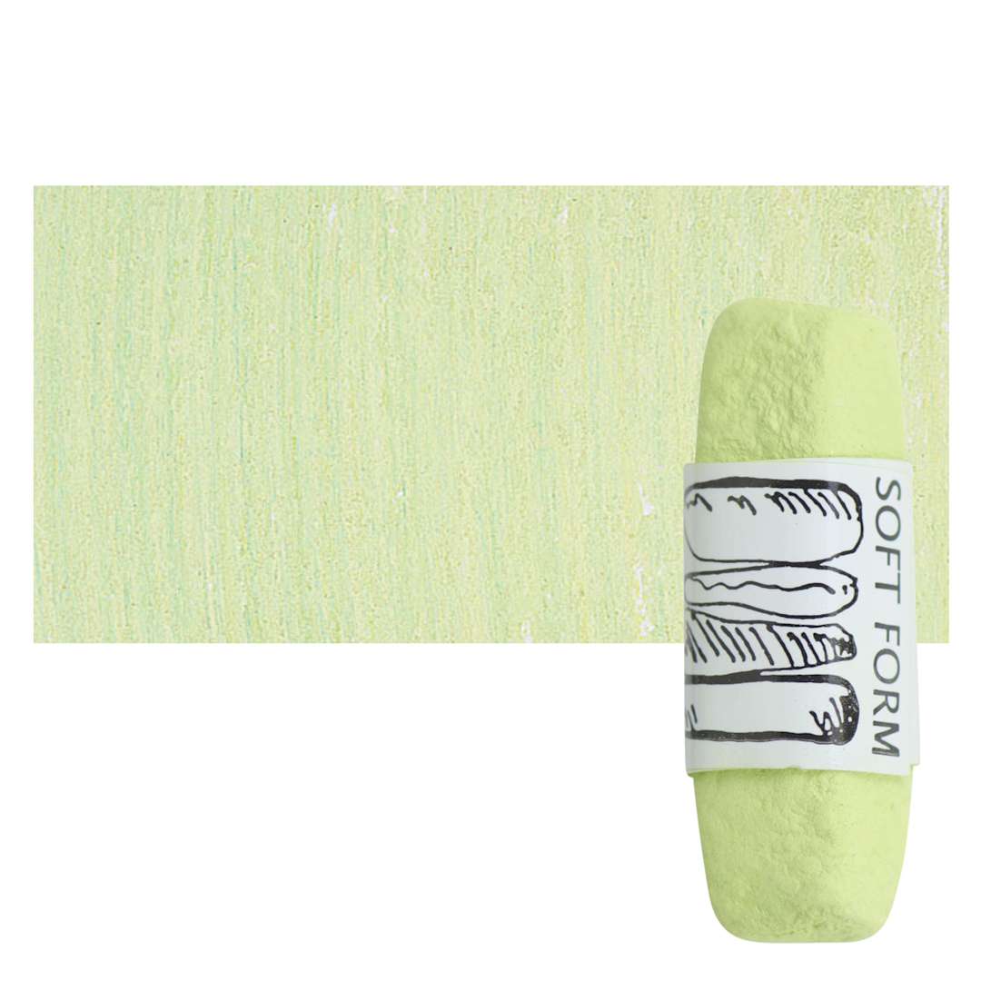 Open in modal - Townsend Artists' Soft Form Pastel - Moss Light pastel and swatch