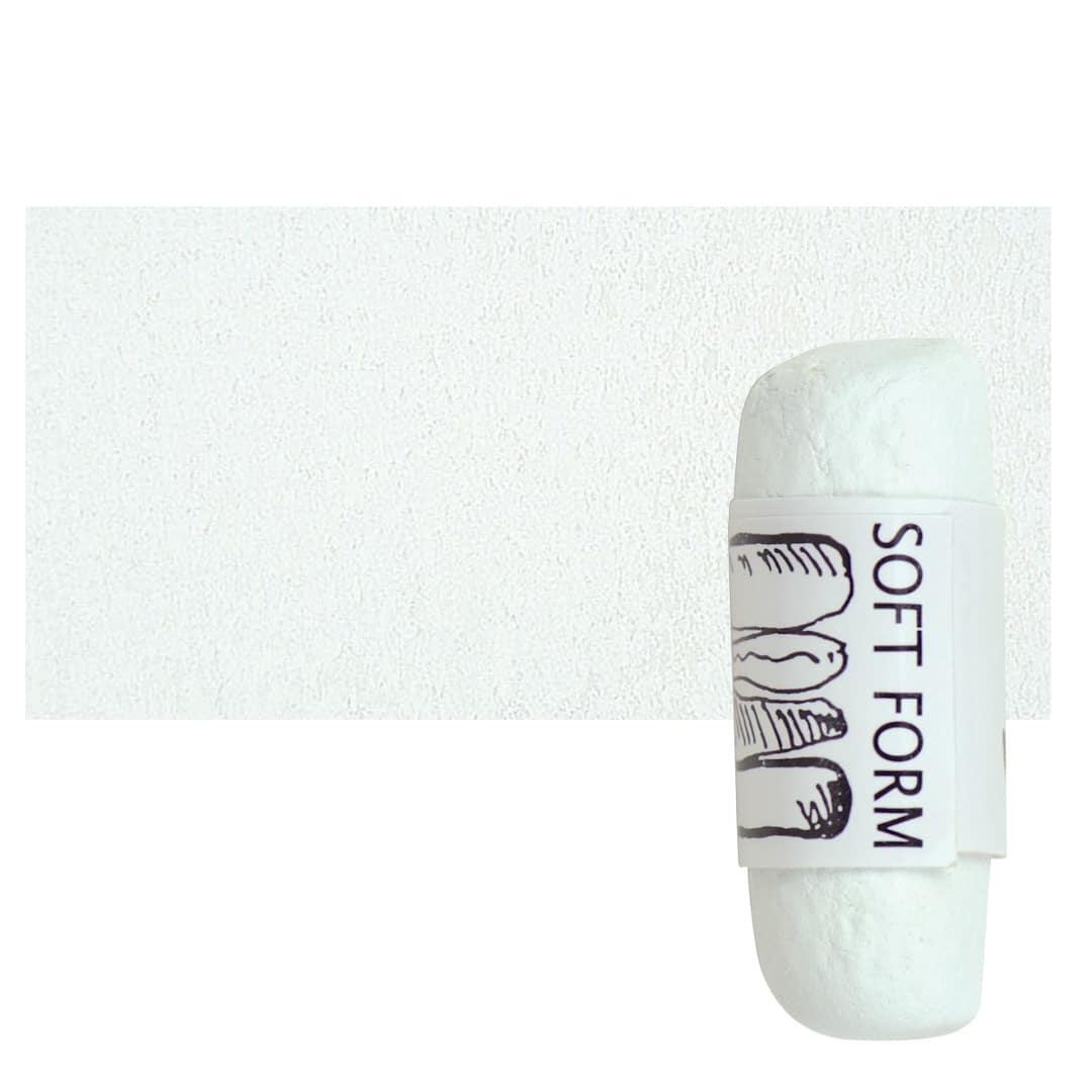 Open in modal - Townsend Artists' Soft Form Pastel - Off White Green (Dark) pastel and swatch