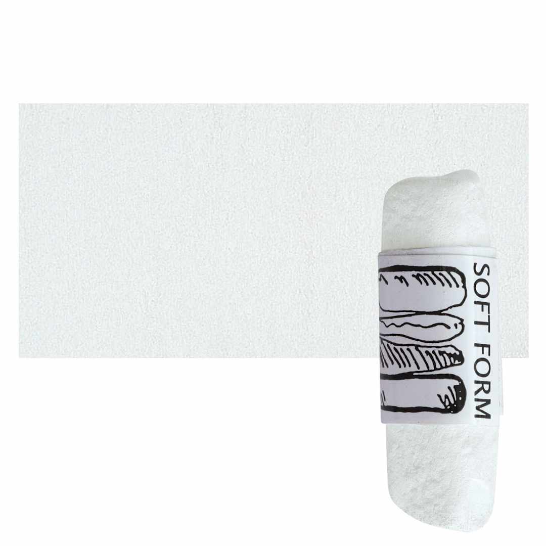 Open in modal - Townsend Artists' Soft Form Pastel - Off White Yellow pastel and swatch