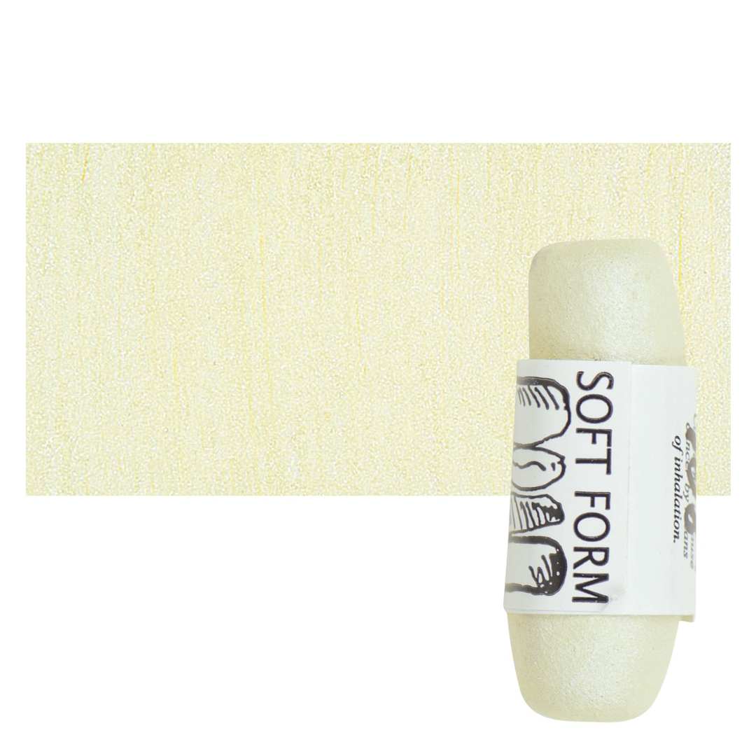 Open in modal - Townsend Artists' Soft Form Pastel - Pearl Green Light pastel and swatch