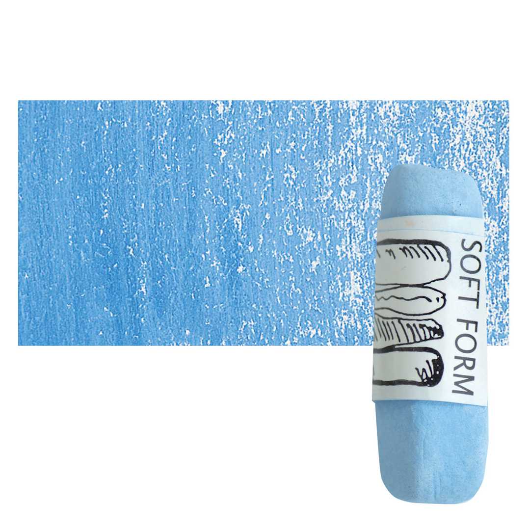 Open in modal - Townsend Artists' Soft Form Pastel - Phthalo Blue (Light) pastel and swatch