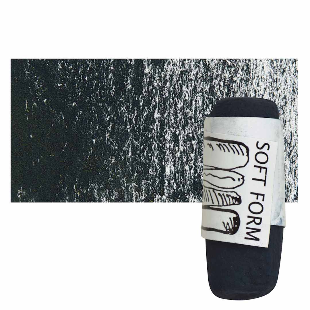 Open in modal - Townsend Artists' Soft Form Pastel - Prussian Blue (Dark) pastel and swatch