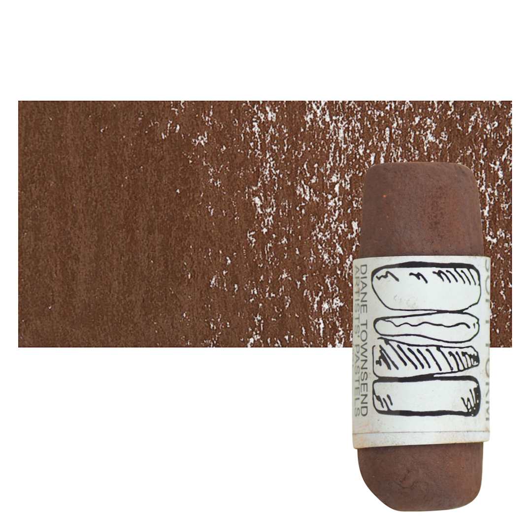 Open in modal - Townsend Artists' Soft Form Pastel - Red Oxide (Dark) pastel and swatch