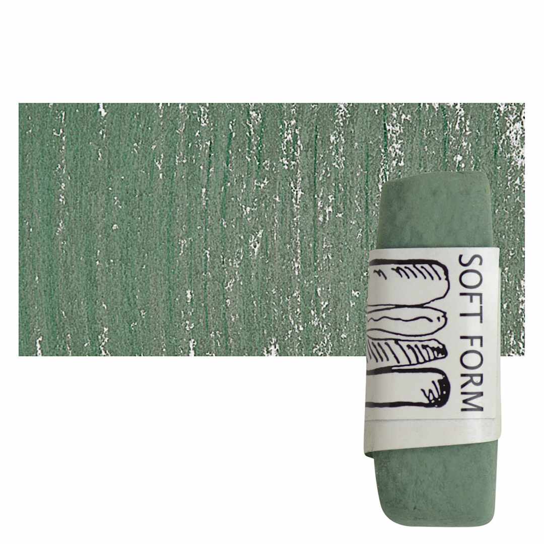 Open in modal - Townsend Artists' Soft Form Pastel - Sage 092 pastel and swatch