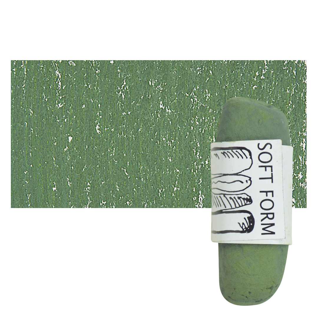 Open in modal - Townsend Artists' Soft Form Pastel - Sap Green 116 pastel and swatch