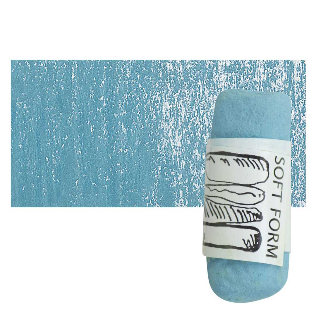 Open in modal - Townsend Artists' Soft Form Pastel - Turquoise 032L pastel and swatch