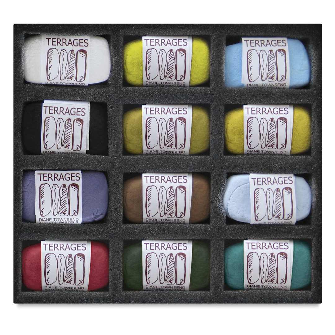 Open in modal - Townsend Terrages Pastel Set of 12 Wolf Kahn Favorites (C) shown in cushioned open box