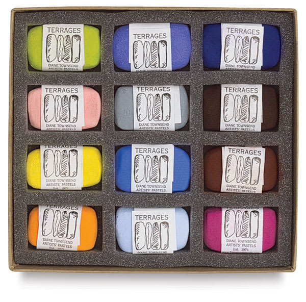 Open in modal - Townsend Terrages Pastel Set of 12 Wolf Kahn Favorites (A) shown in cushioned open box