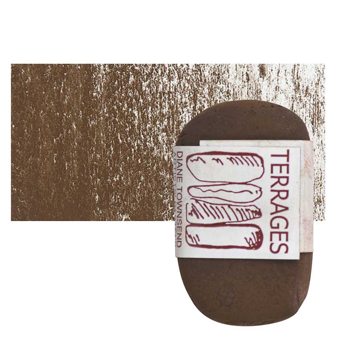 Open in modal - Townsend Terrages Pastel - Burnt Sienna 99 pastel and swatch