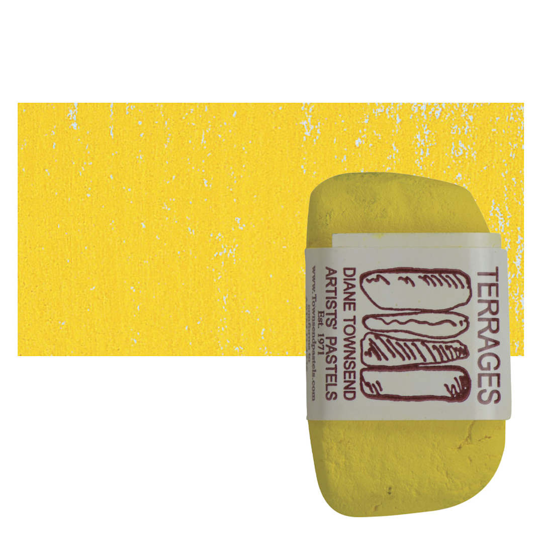 Open in modal - Townsend Terrages Pastel - Cadmium Yellow Medium 67 pastel and swatch