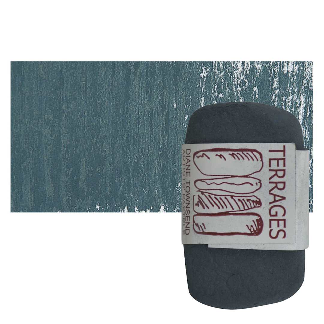 Open in modal - Townsend Terrages Pastel - Dark Green Blue pastel and swatch