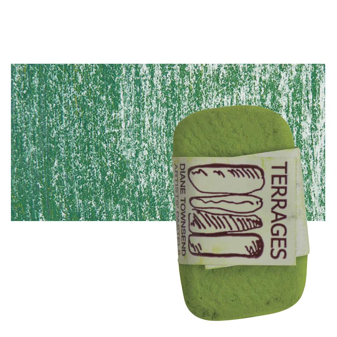 Open in modal - Townsend Terrages Pastel - Permanent Green 161 pastel and swatch