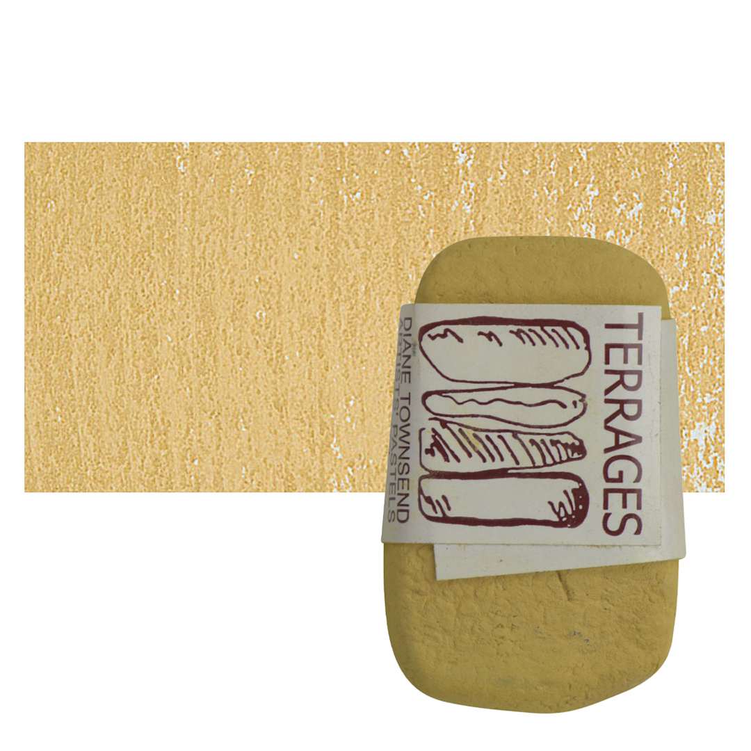 Open in modal - Townsend Terrages Pastel - Raw Sienna 76 pastel and swatch