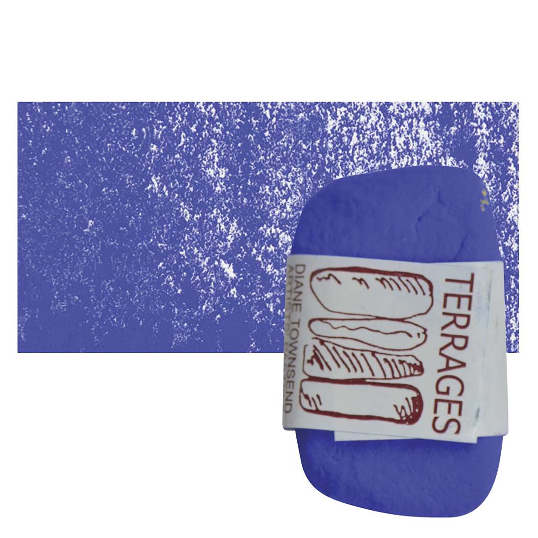 Open in modal - Townsend Terrages Pastel - Ultramarine Blue 17 pastel and swatch