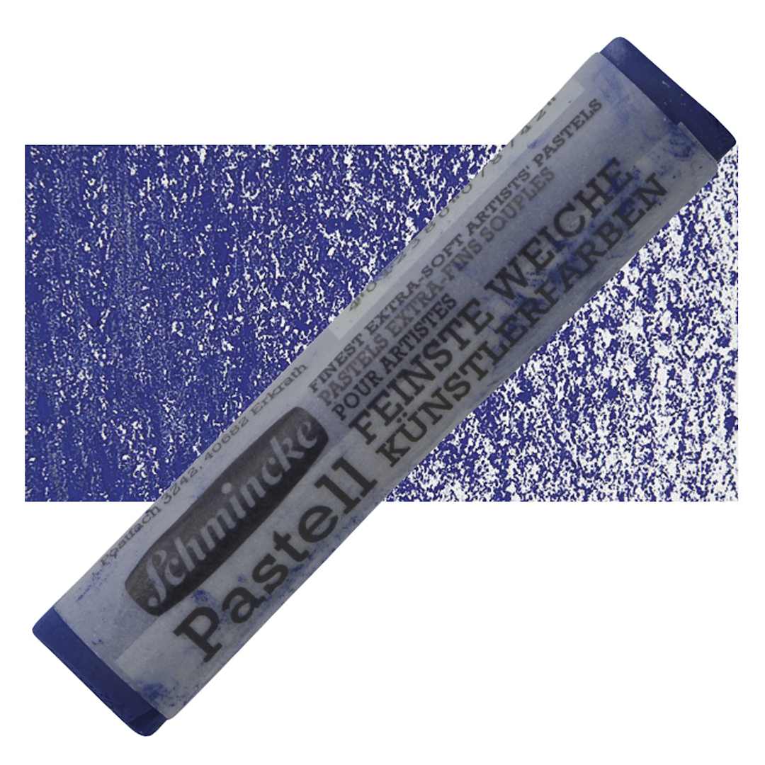 Open in modal - Schmincke Soft Pastel - Delft Blue B pastel and swatch