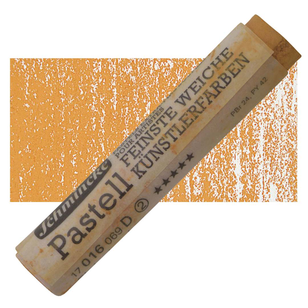 Open in modal - Schmincke Soft Pastel - Flesh Ochre D pastel and swatch