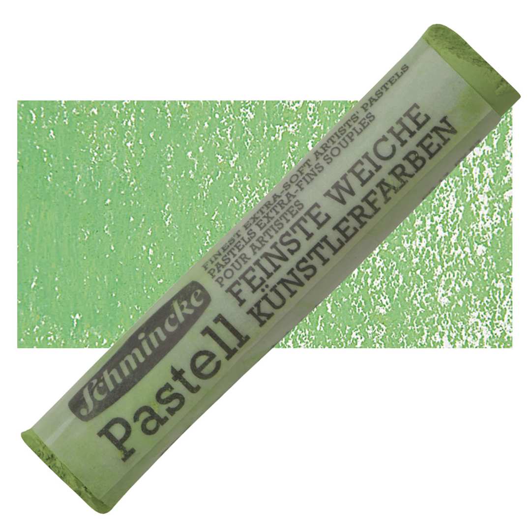 Open in modal - Schmincke Soft Pastel - Mossy Green 1 D pastel and swatch