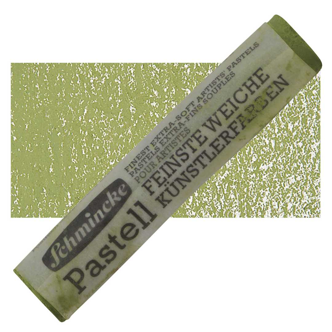 Open in modal - Schmincke Soft Pastel - Olive Green 1 D pastel and swatch