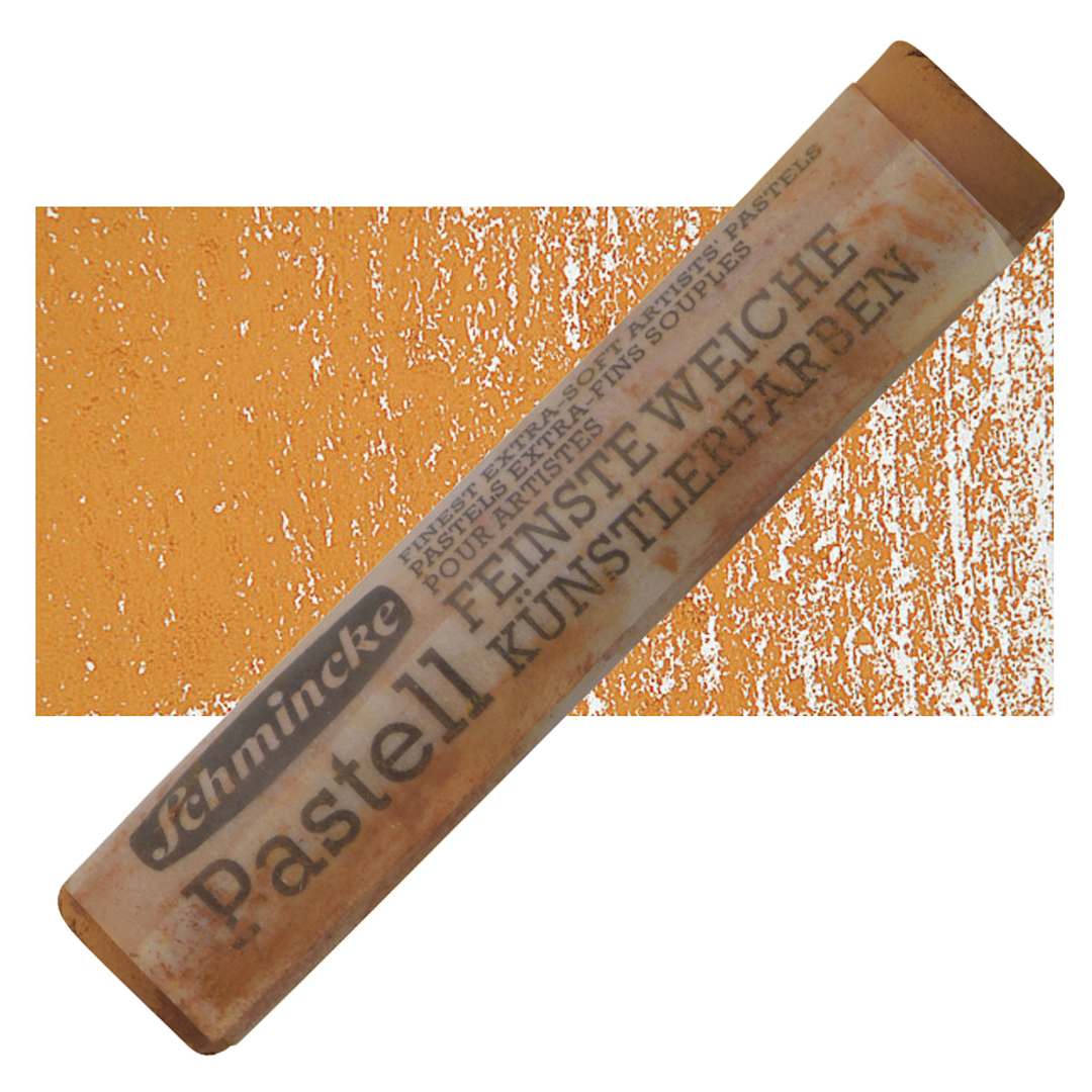 Open in modal - Schmincke Soft Pastel - Orange Ochre D pastel and swatch