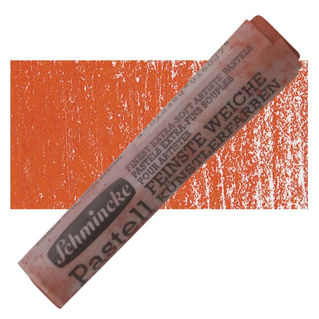 Open in modal - Schmincke Soft Pastel - Permanent Red 1 Pale B pastel and swatch