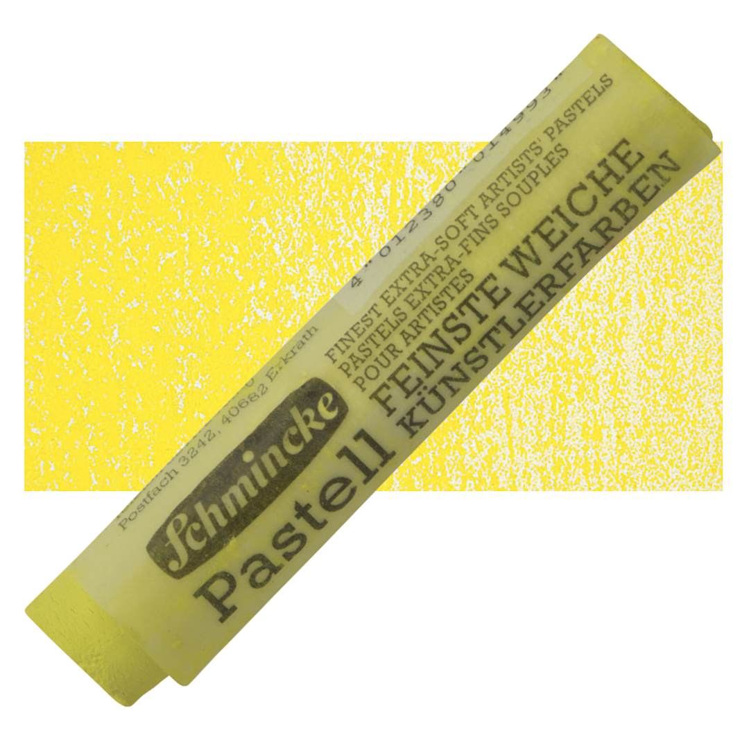 Open in modal - Schmincke Soft Pastel - Permanent Yellow 2 Light H pastel and swatch