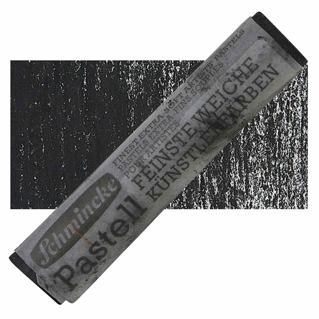 Open in modal - Schmincke Soft Pastel - Serious Black D pastel and swatch