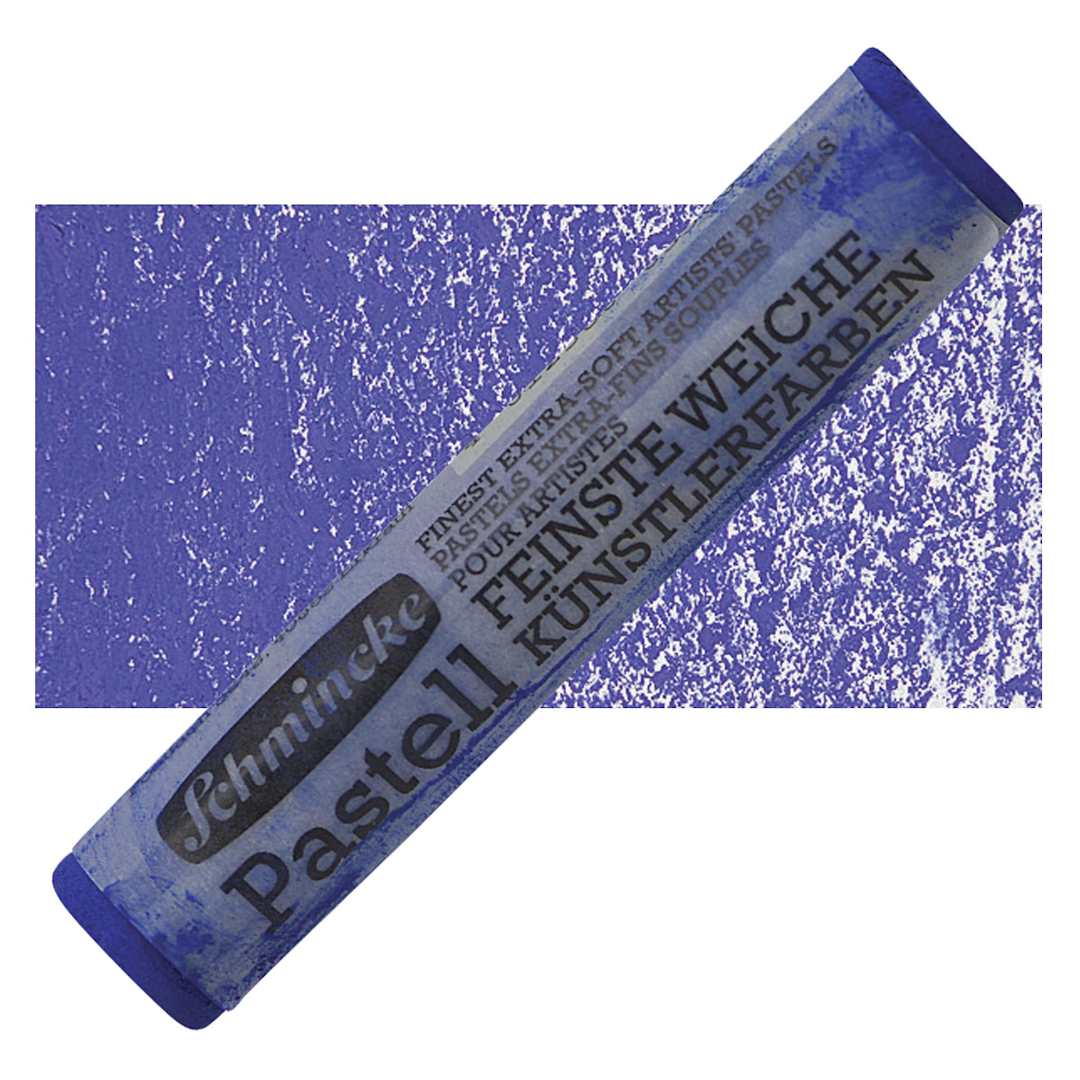 Open in modal - Schmincke Soft Pastel - Ultramarine Blue Deep D pastel and swatch