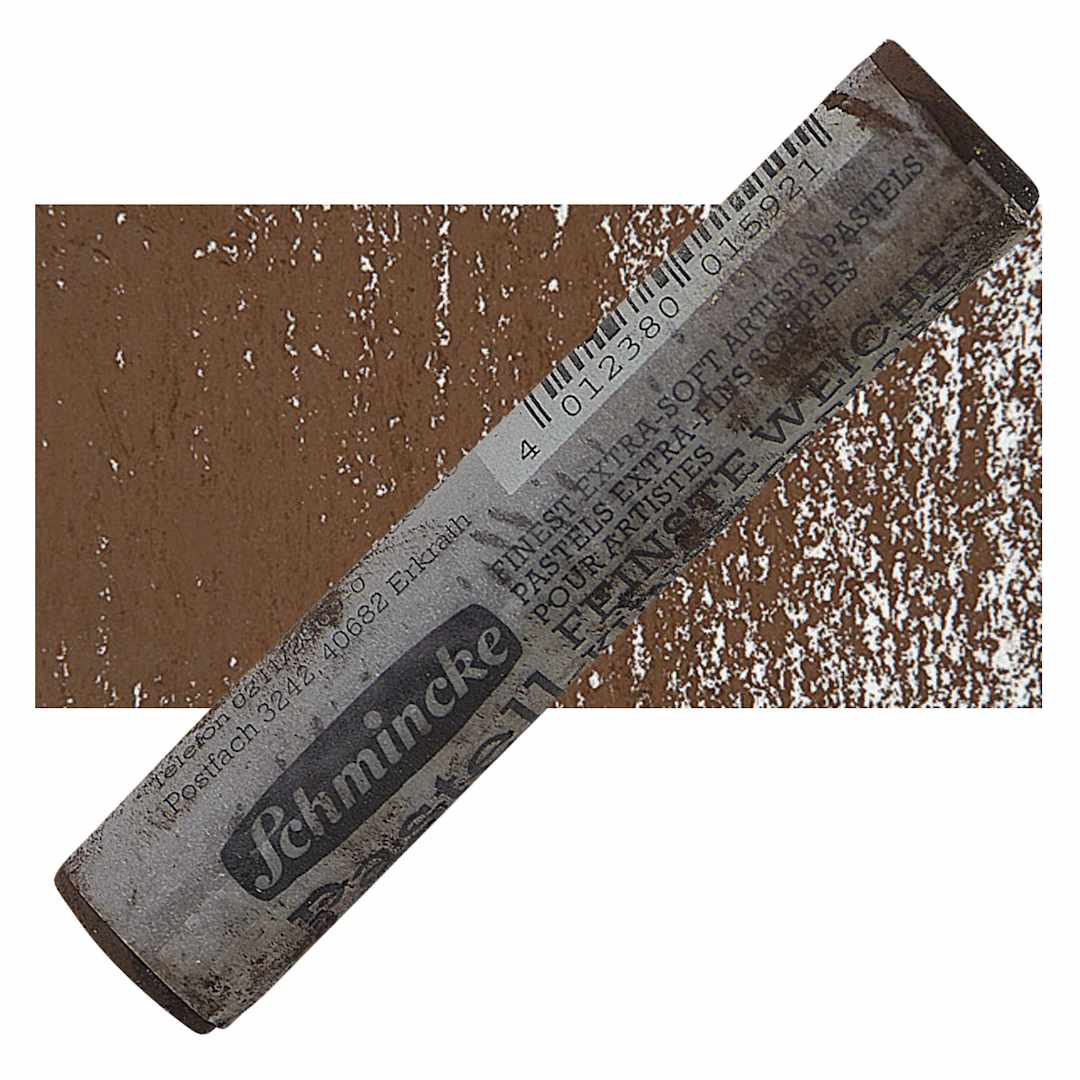 Open in modal - Schmincke Soft Pastel - Vandyke Brown B pastel and swatch