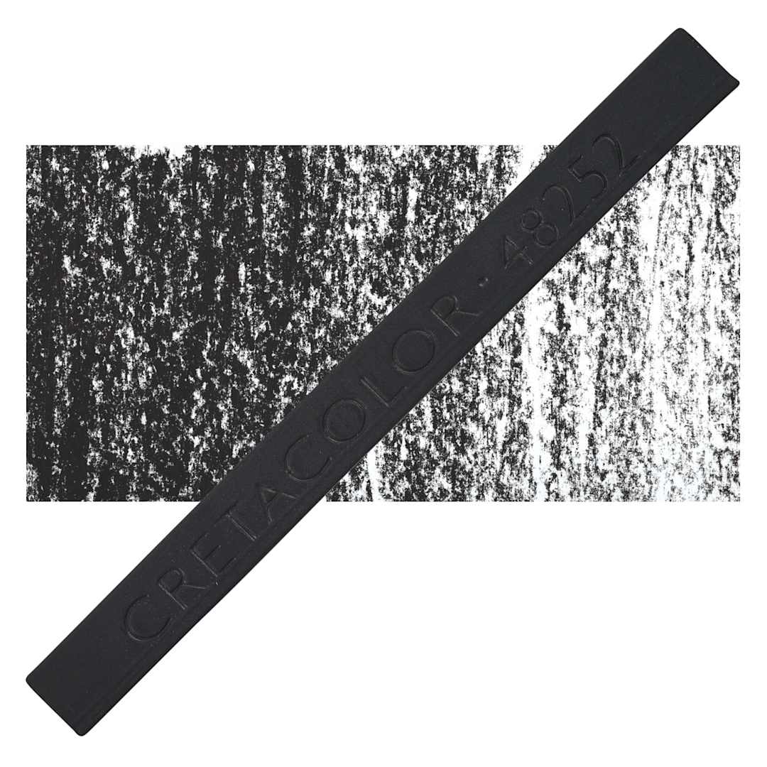 Open in modal - Cretacolor Pastel Carre Hard Pastel - Fired Deep Black Soft pastel and swatch