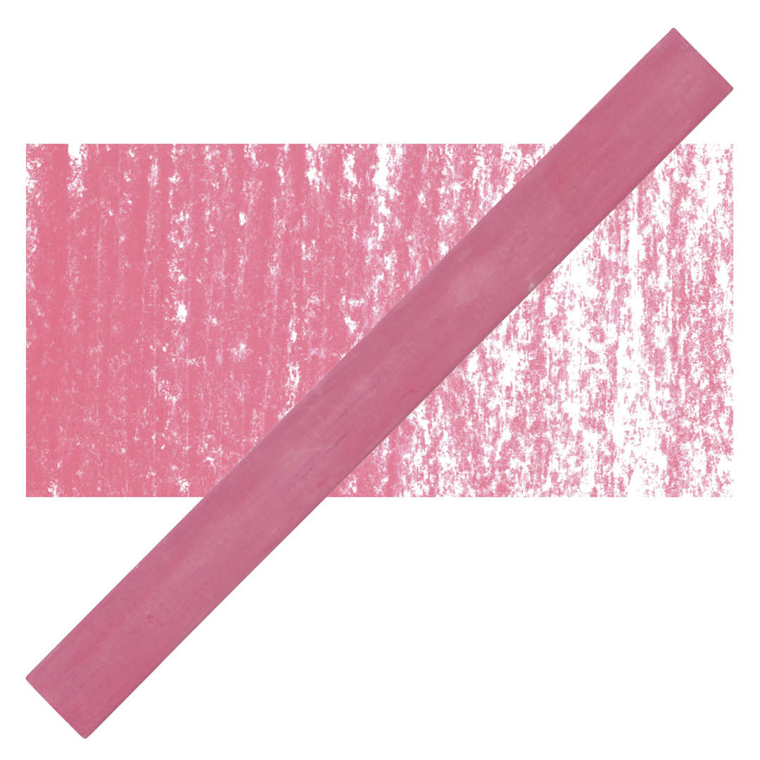 Open in modal - Cretacolor Pastel Carre Hard Pastel - Rose Madder pastel and swatch