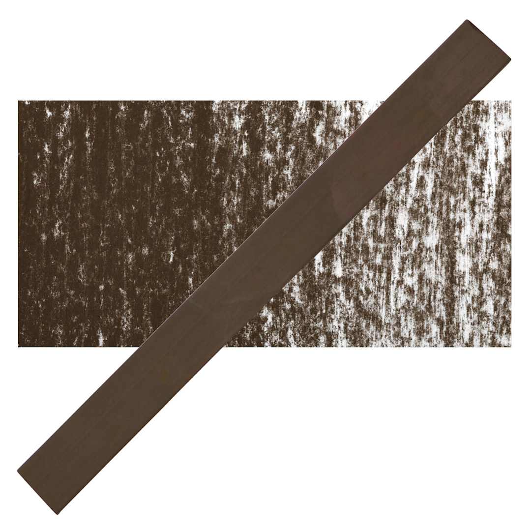 Open in modal - Cretacolor Pastel Carre Hard Pastel - Sepia Light pastel and swatch