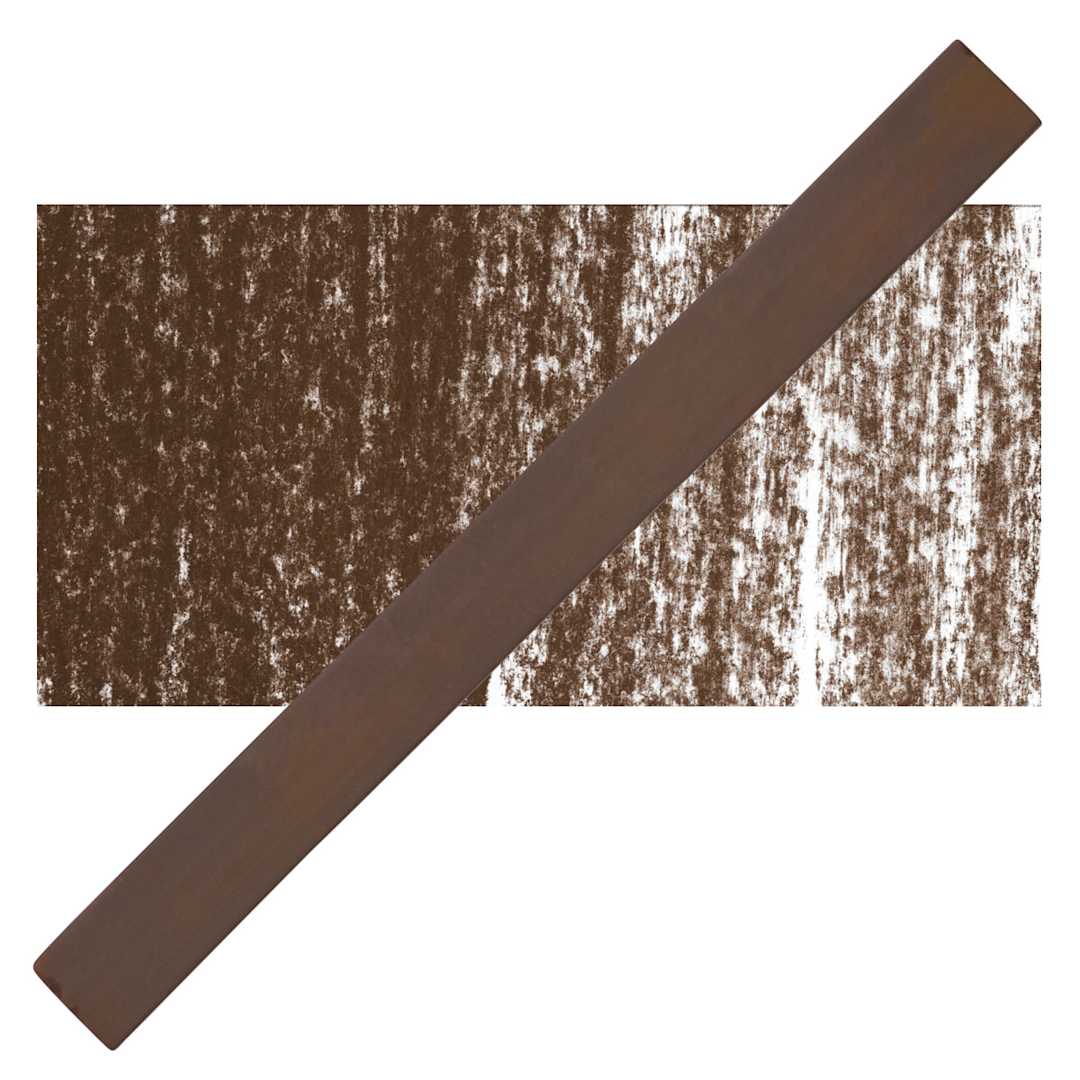 Open in modal - Cretacolor Pastel Carre Hard Pastel - Van Dycke Brown pastel and swatch