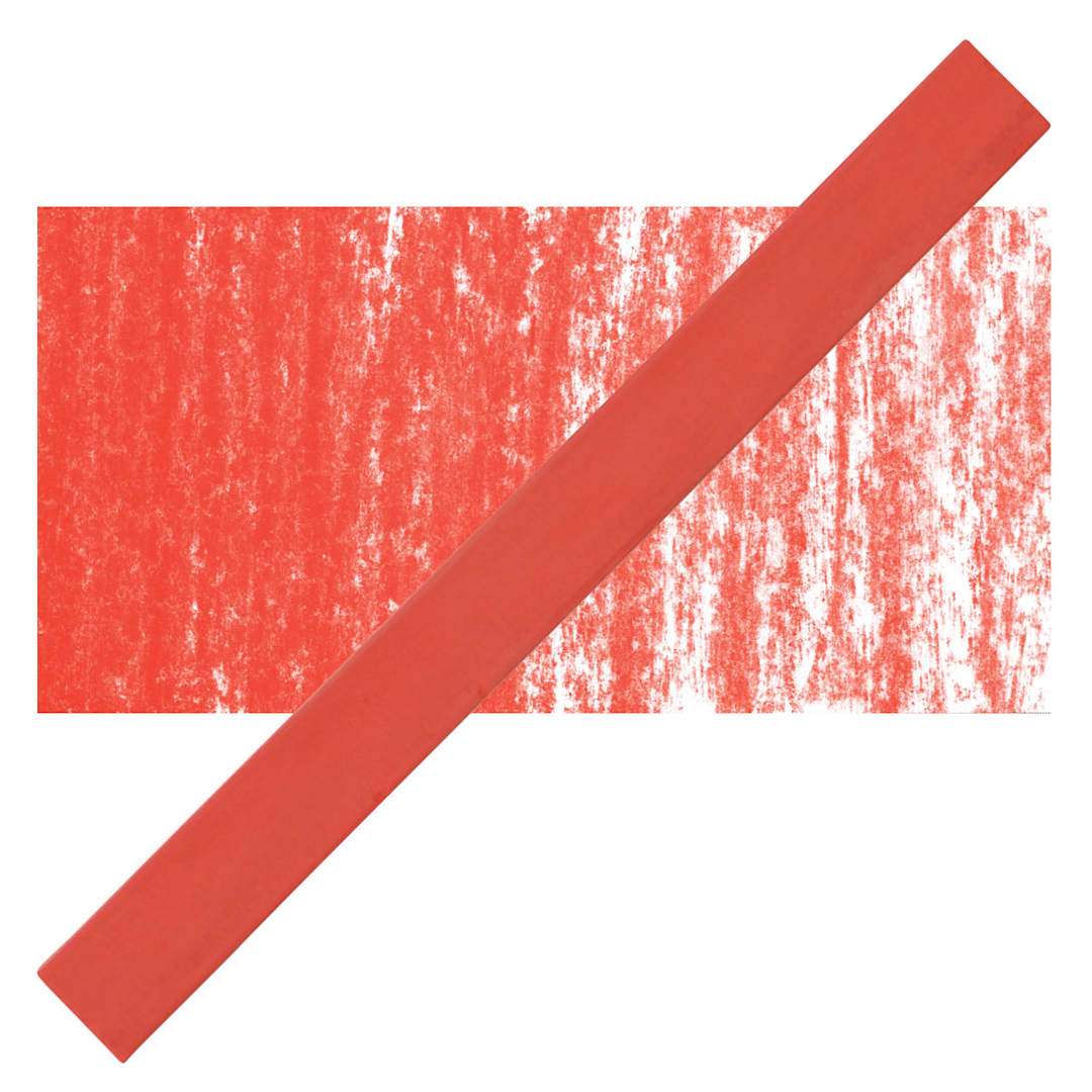 Open in modal - Cretacolor Pastel Carre Hard Pastel - Vermilion Dark pastel and swatch