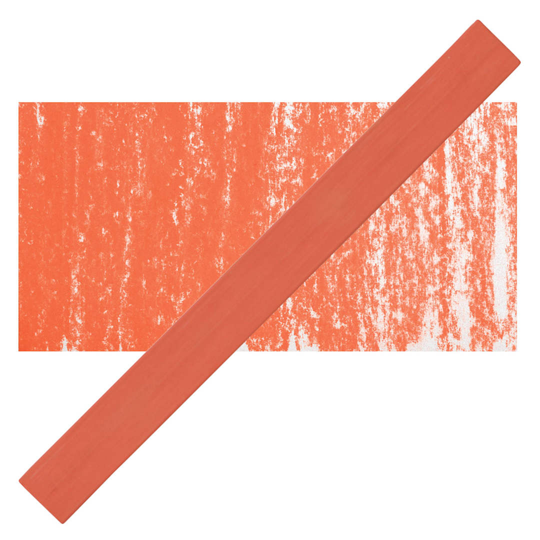 Open in modal - Cretacolor Pastel Carre Hard Pastel - Vermilion Light pastel and swatch