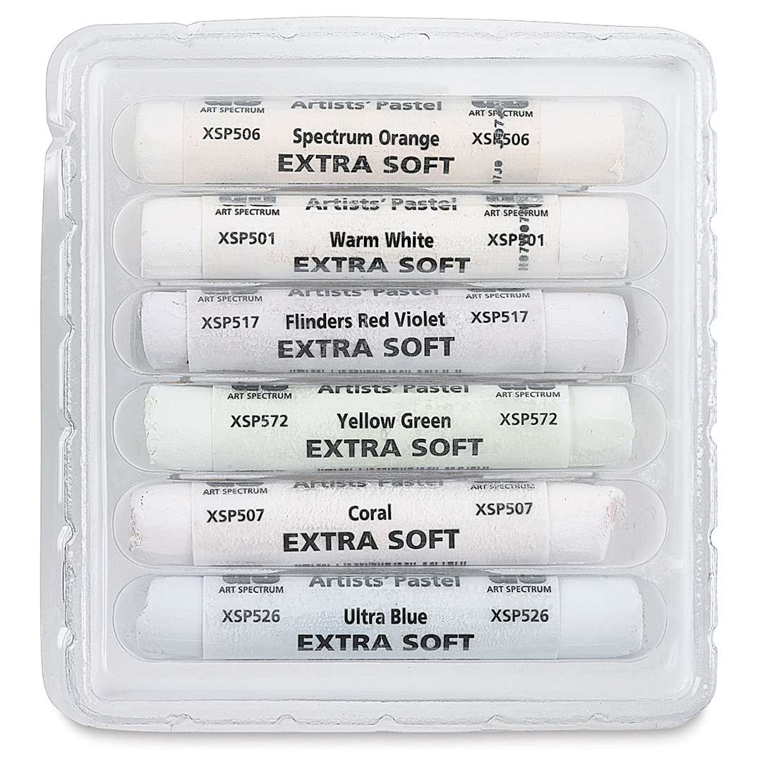 Open in modal - Art Spectrum Tints of White Extra Soft Pastels - Warm Tints, Set of 6