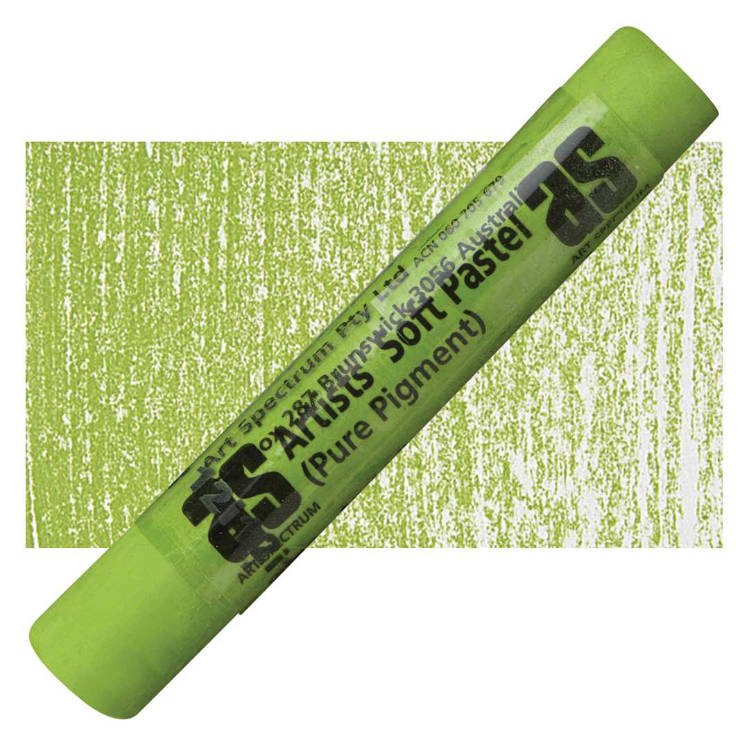 Open in modal - Art Spectrum Artists' Soft Pastel - Australian Leaf Green Light 580T pastel and swatch
