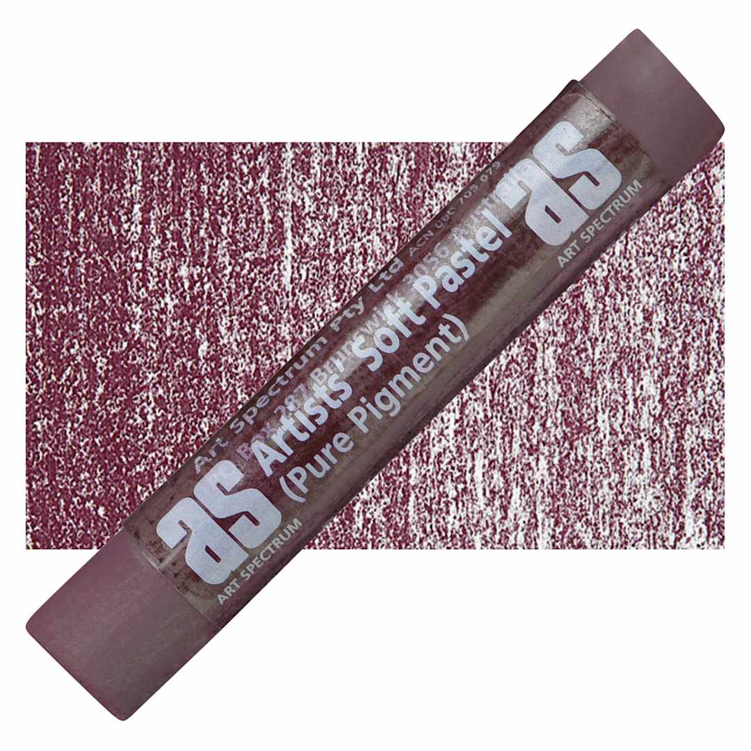 Open in modal - Art Spectrum Artists' Soft Pastel - Bordeaux 513N pastel and swatch