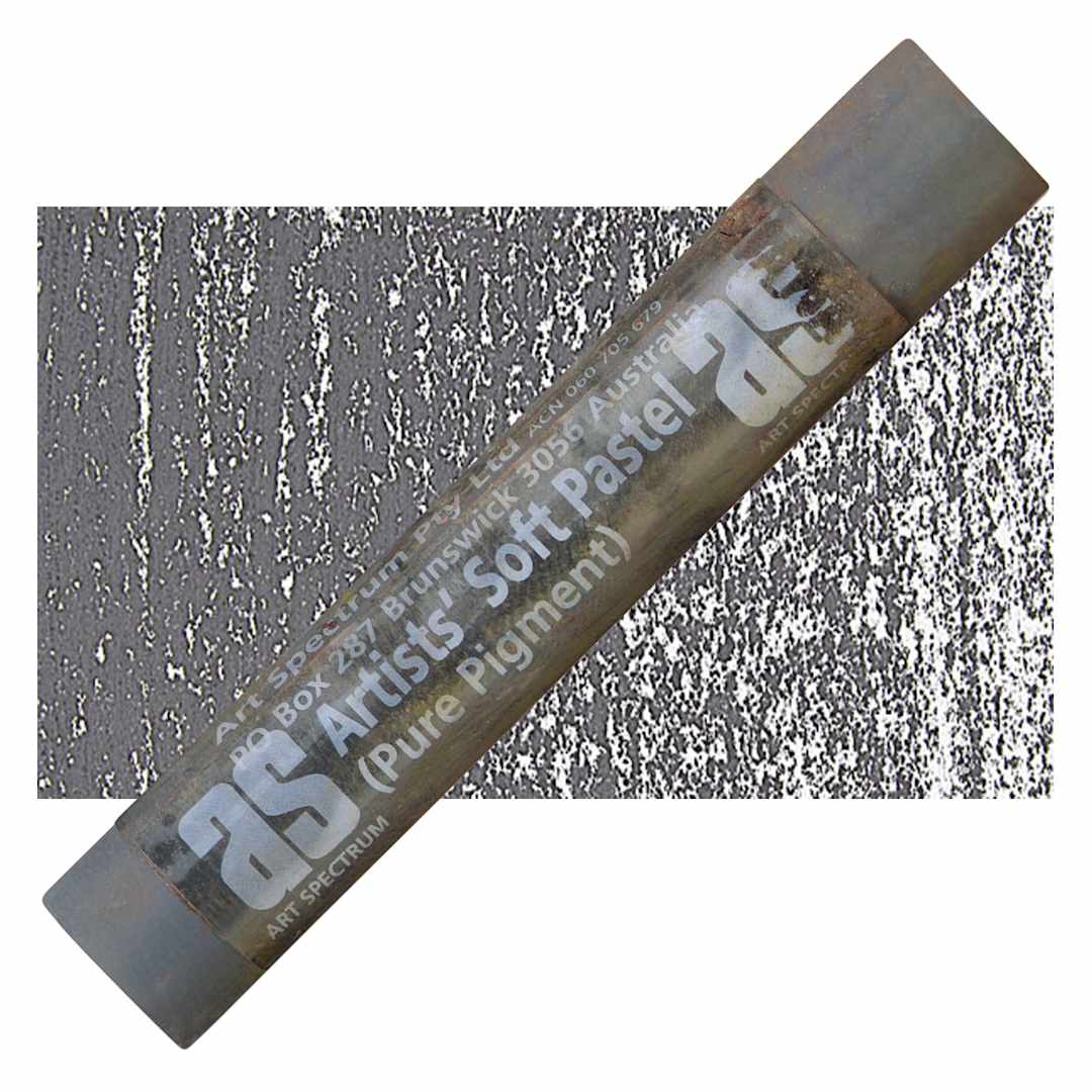 Open in modal - Art Spectrum Artists' Soft Pastel - Cool Gray 582N pastel and swatch