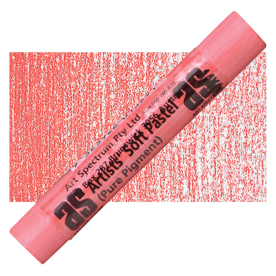 Open in modal - Art Spectrum Artists' Soft Pastel - Coral 507T pastel and swatch