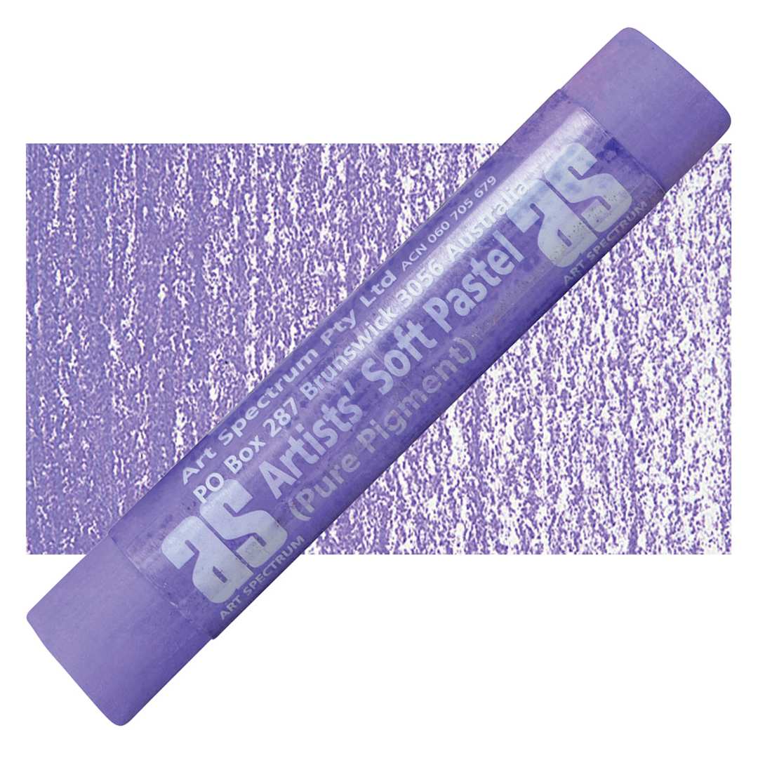 Open in modal - Art Spectrum Artists' Soft Pastel - Flinders Blue Violet 520T pastel and swatch