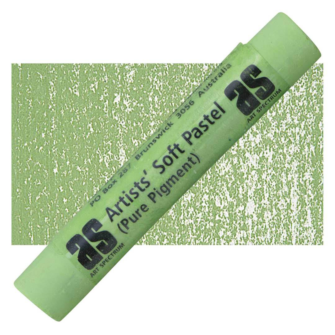 Open in modal - Art Spectrum Artists' Soft Pastel - Grass Green 573T pastel and swatch