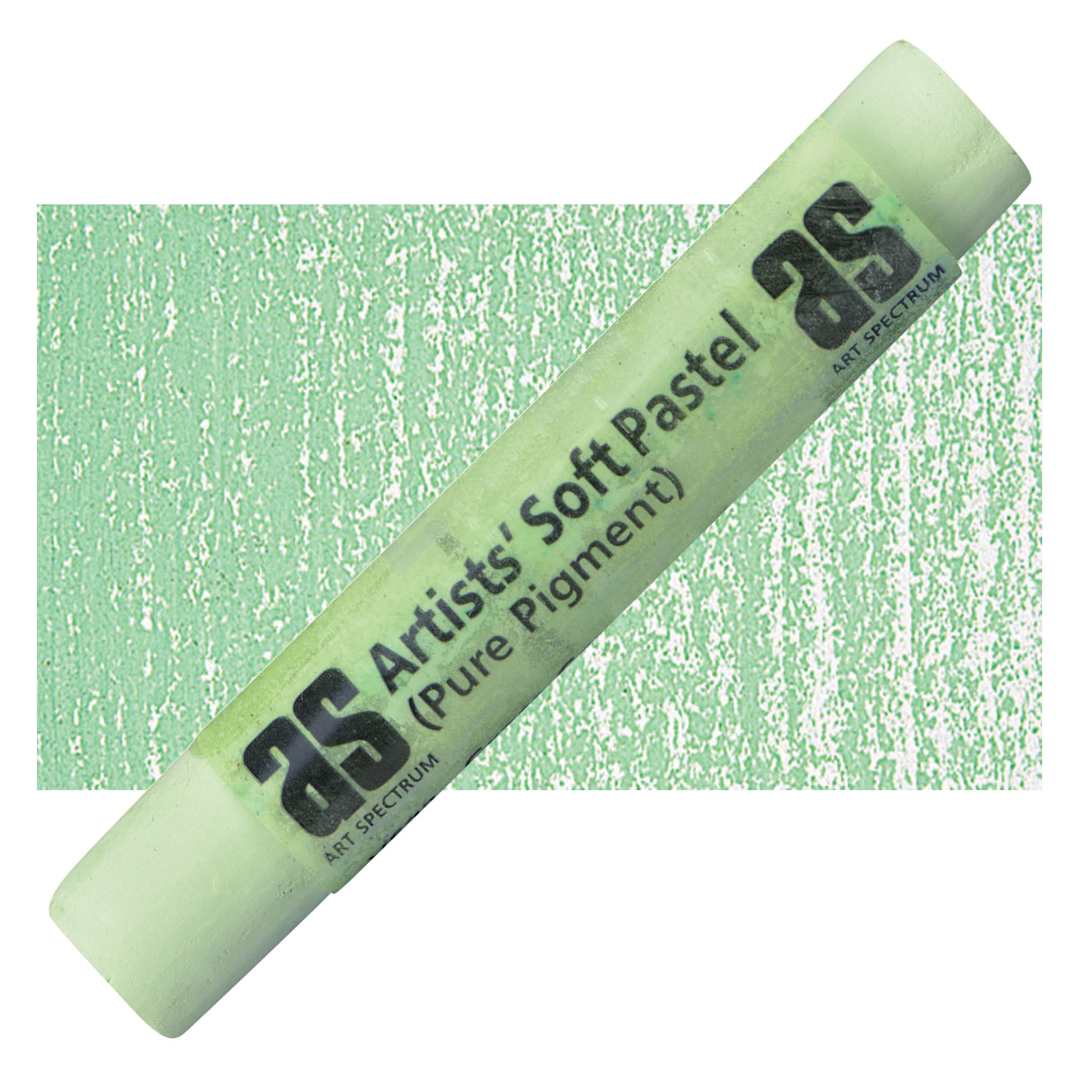 Open in modal - Art Spectrum Artists' Soft Pastel - Grass Green 573V pastel and swatch