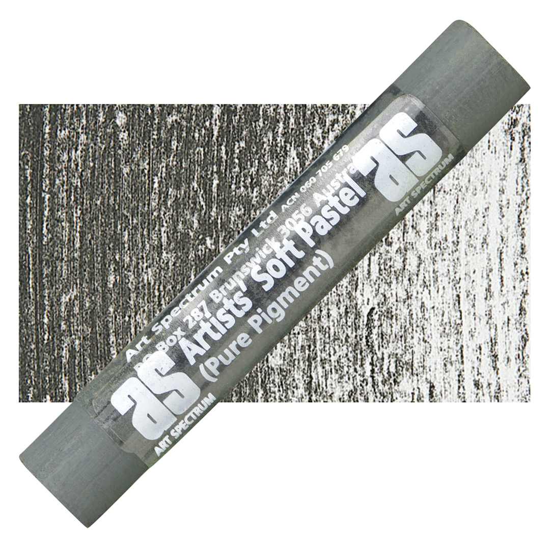 Open in modal - Art Spectrum Artists' Soft Pastel - Green Gray 574N pastel and swatch