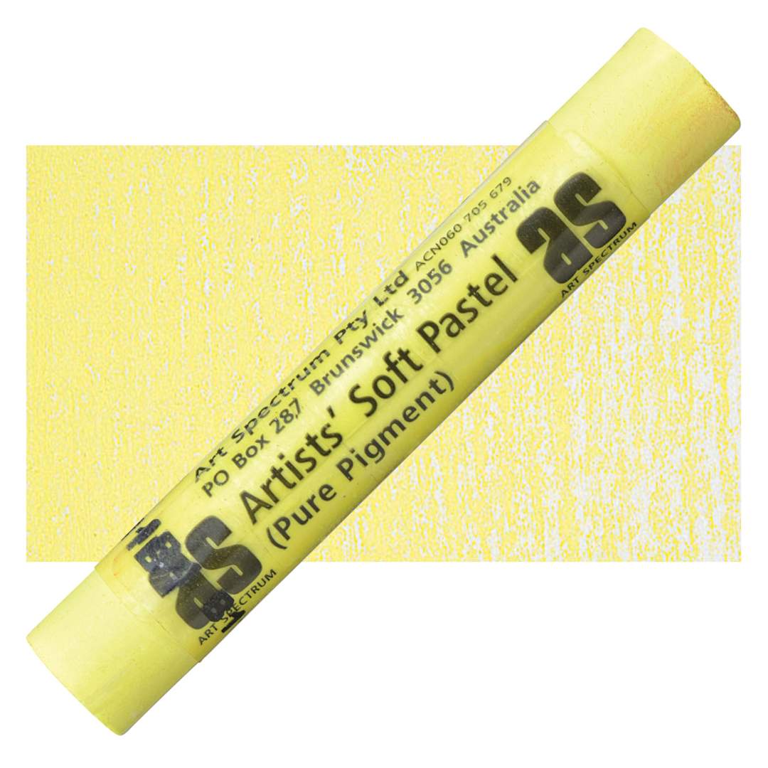 Open in modal - Art Spectrum Artists' Soft Pastel - Lemon Yellow 502P pastel and swatch