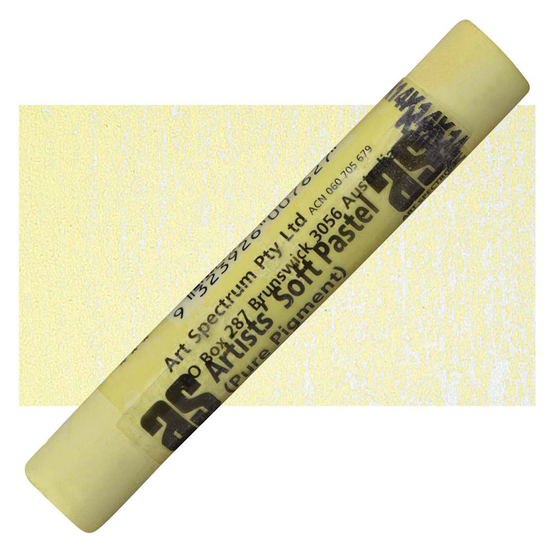 Open in modal - Art Spectrum Artists' Soft Pastel - Lemon Yellow 502T pastel and swatch