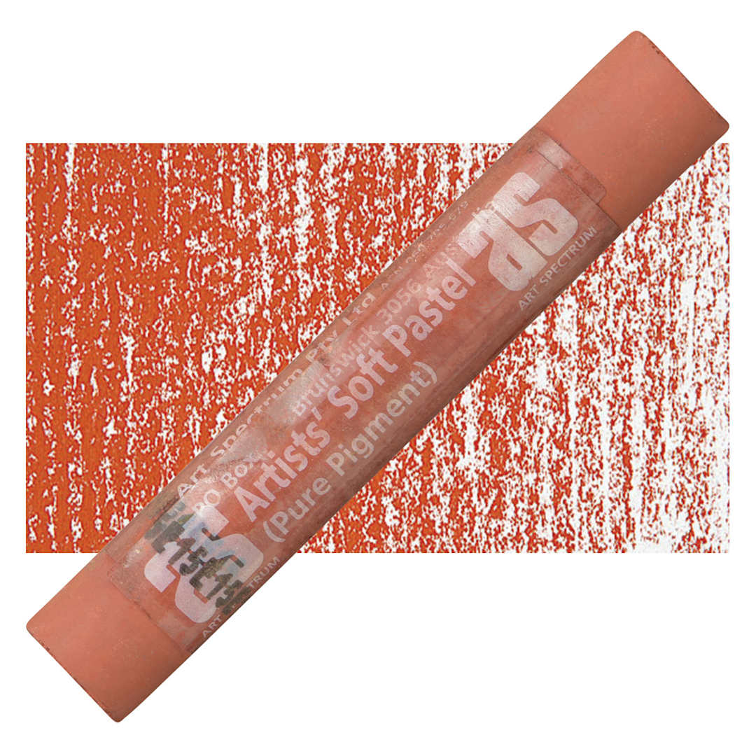 Open in modal - Art Spectrum Artists' Soft Pastel - Light Red 546P pastel and swatch