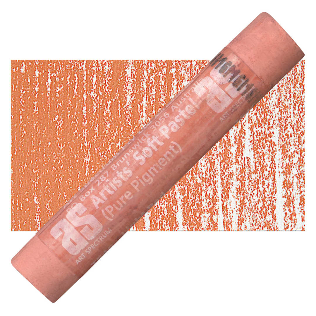 Open in modal - Art Spectrum Artists' Soft Pastel - Light Red 546T pastel and swatch