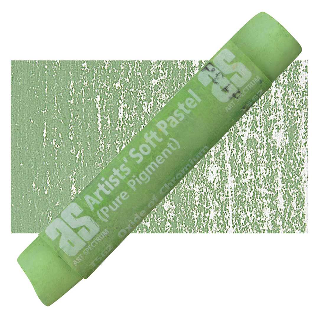 Open in modal - Art Spectrum Artists' Soft Pastel - Oxide of Chromium 562T pastel and swatch