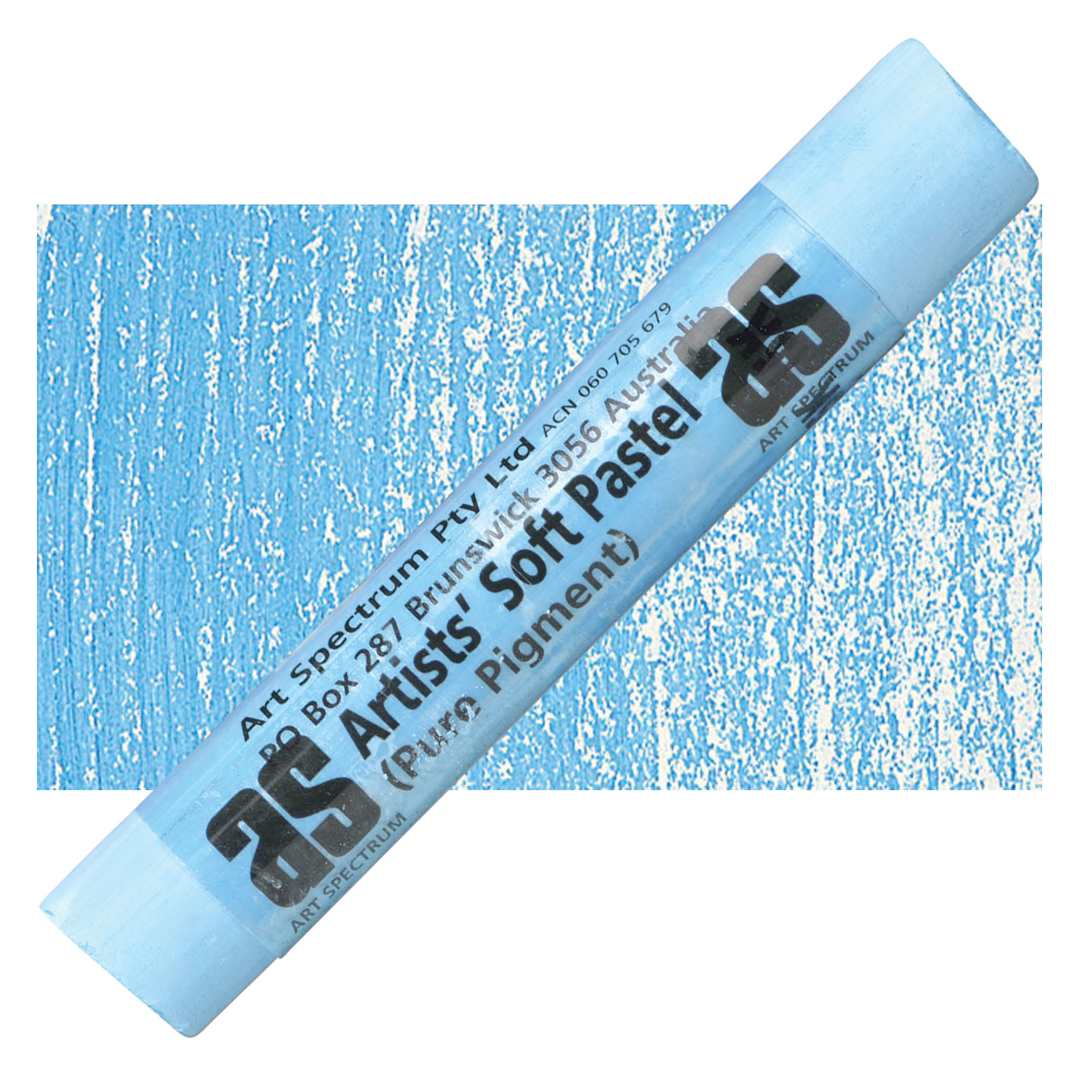 Open in modal - Art Spectrum Artists' Soft Pastel - Phthalo Blue 530V pastel and swatch