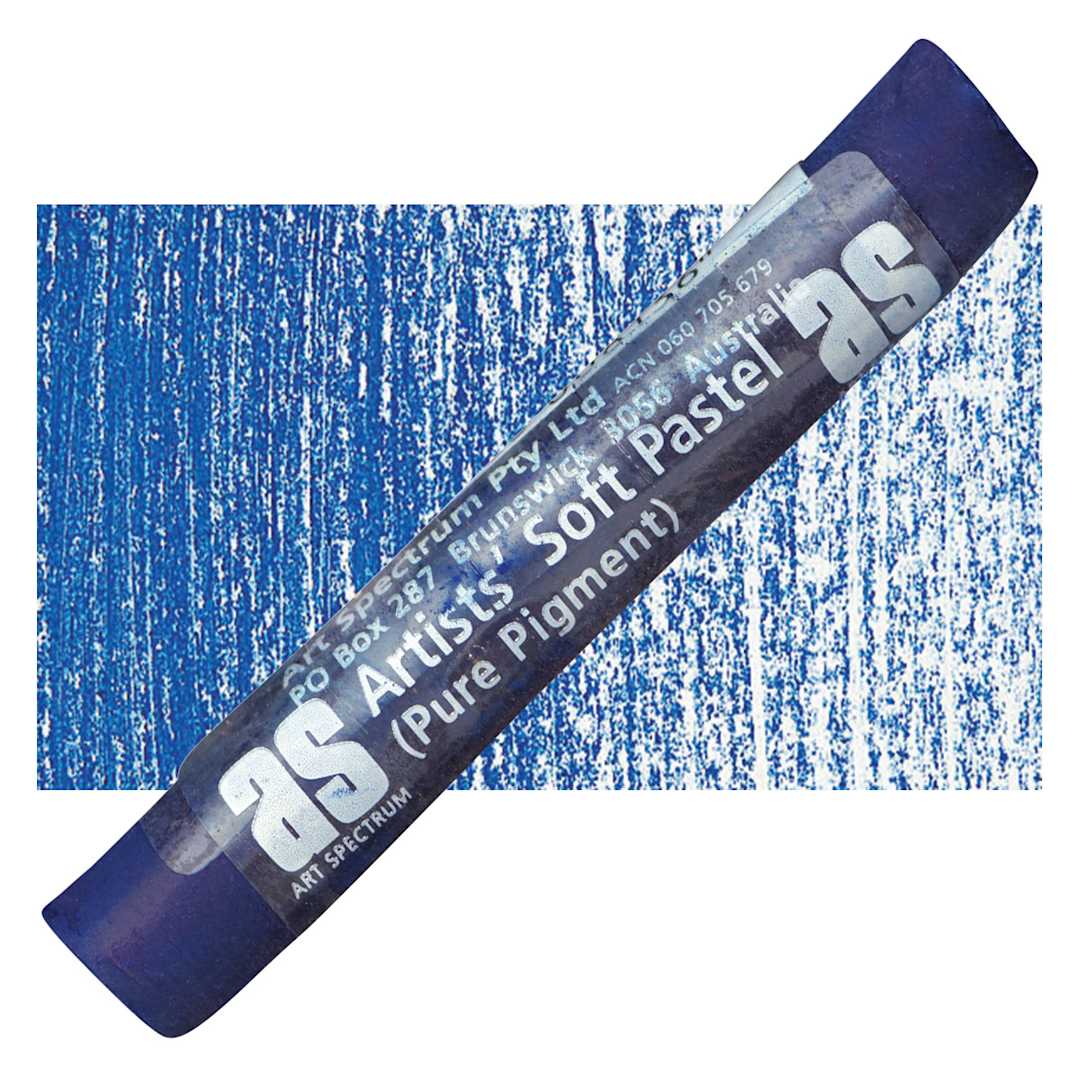 Open in modal - Art Spectrum Artists' Soft Pastel - Prussian Blue 528P pastel and swatch